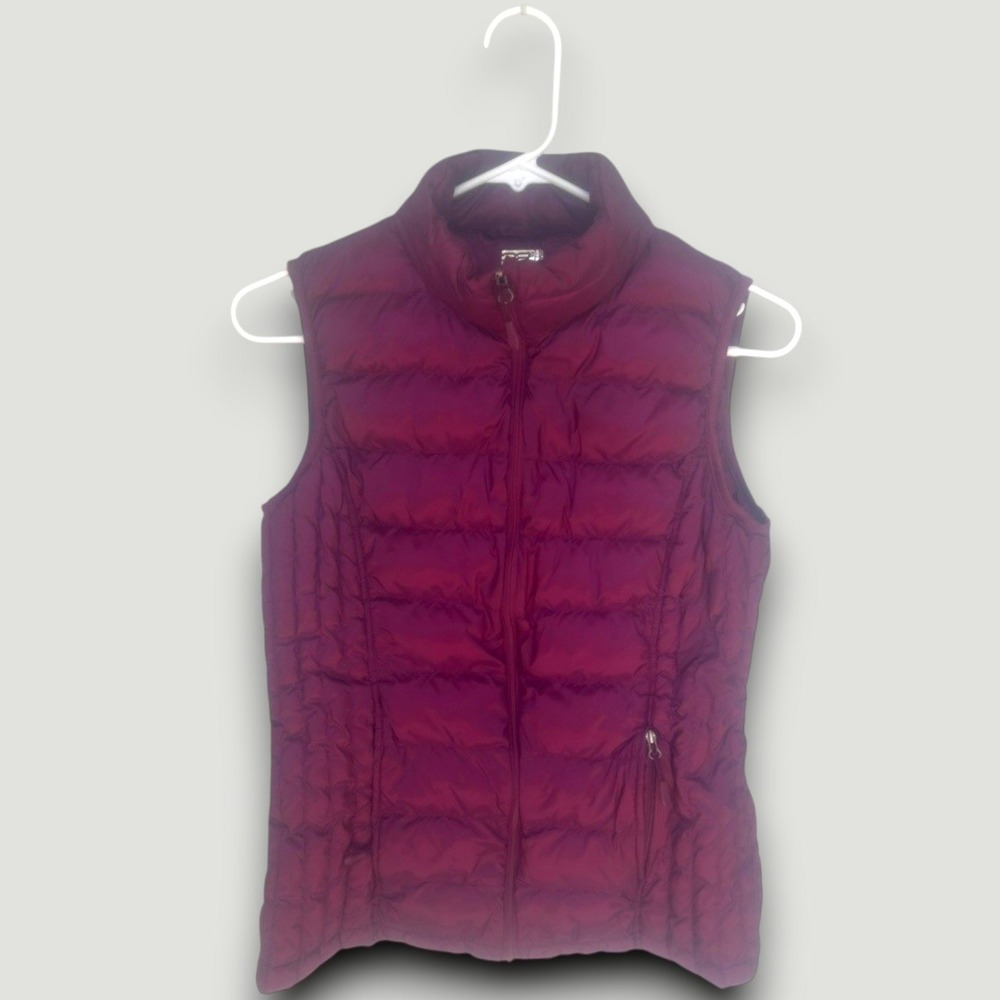 32 Degrees Heat‎ Womens Vest S Maroon Puffer Quilted Outdoor Gorpcore Casual - Picture 2 of 8
